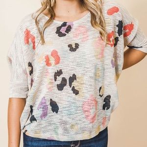 Rainbow Leopard Top (new)